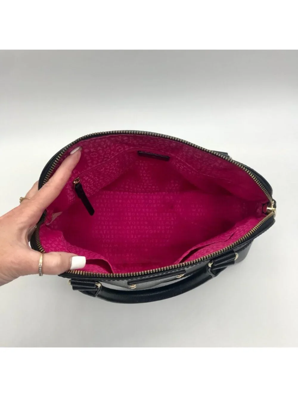 Kate Spade Black Leather Tote Bag